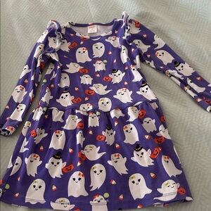 Gymboree Halloween Purple Ghost and Candy Print Dress, 4T